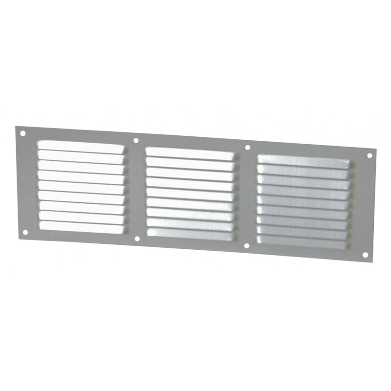 foto del prodotto alluminio anodizzato grigio con zanzariera orizzontale rettangolare 10x30