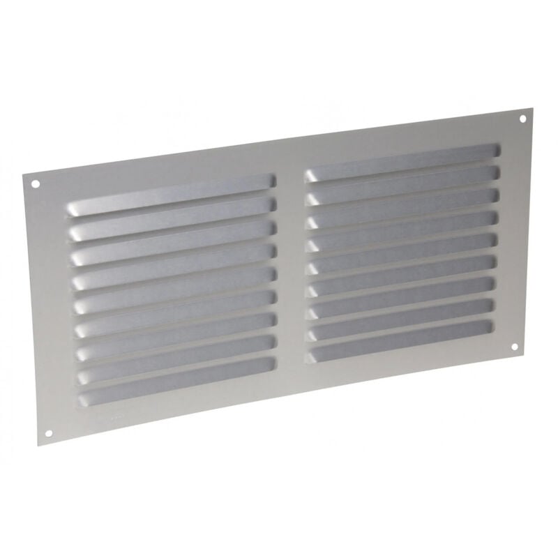 foto del prodotto alluminio anodizzato grigio con zanzariera orizzontale rettangolare 15x30