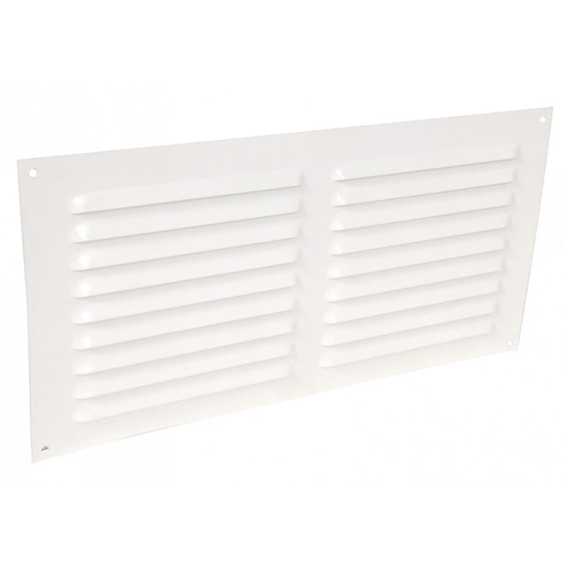 foto del prodotto alluminio laccato bianco con zanzariera orizzontale rettangolare 20x30