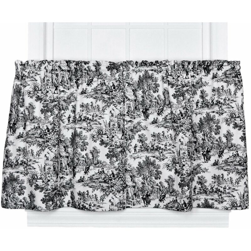 foto del prodotto almi ellis curtain victoria park toile tende su misura, 162 x 91 cm, colore nero