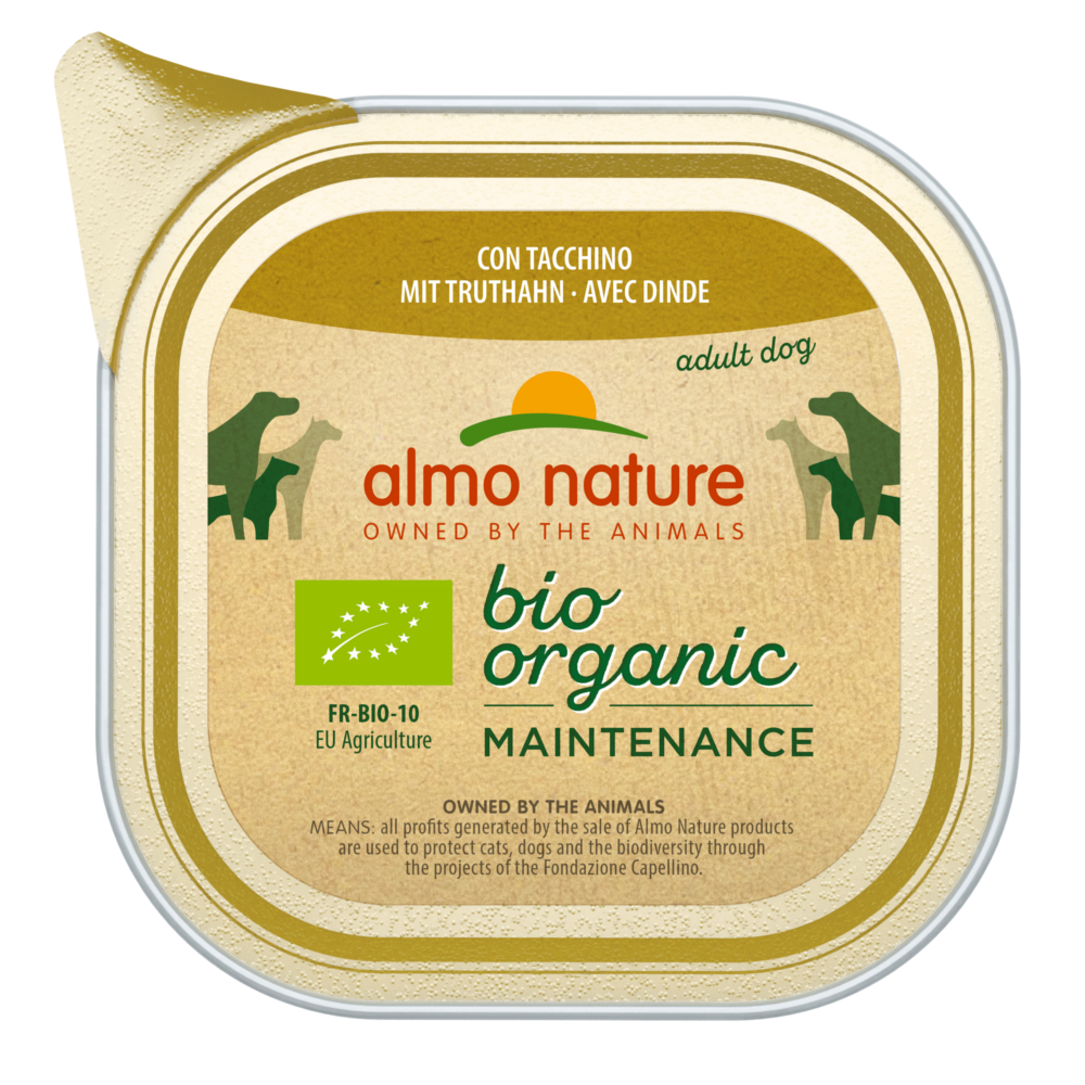 foto del prodotto almo nature bioorganic maintenance 6 x 100 g tacchino bio