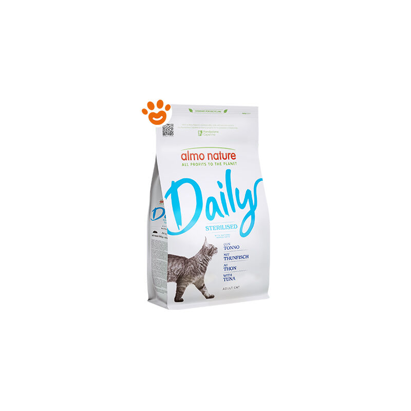 foto del prodotto almo nature cat adult daily sterilised con tonno cat adult daily sterilised con tonno sacco da 1,2 kg