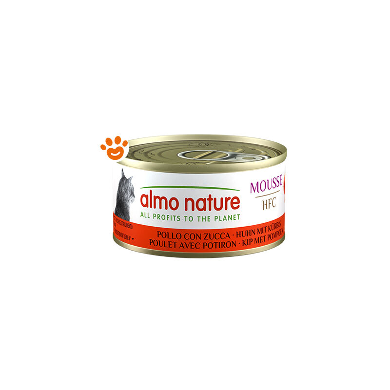foto del prodotto almo nature cat adult hfc mousse pollo con zucca megapack cat adult hfc mousse pollo con zucca megapack lattina da 70 gr