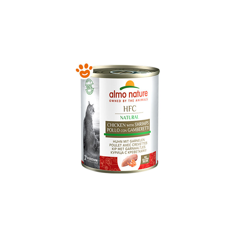 foto del prodotto almo nature cat adult hfc natural pollo e gamberetti megapack cat adult hfc natural pollo e gamberetti megapack lattina da 280 gr