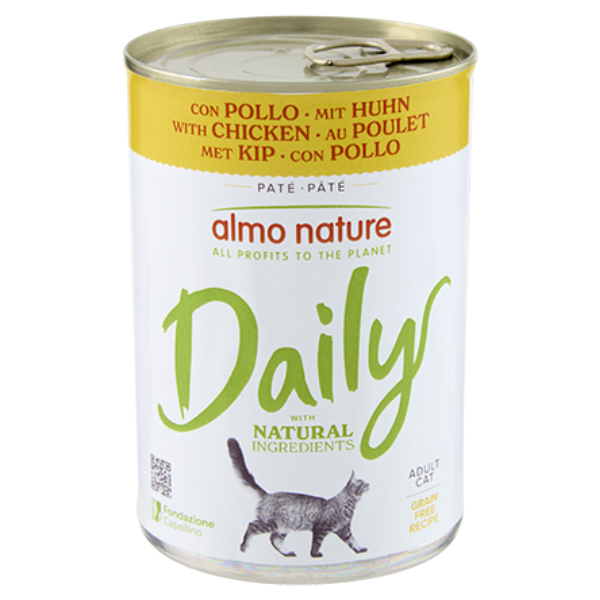 foto del prodotto almo nature cat daily 400 gr pollo cibo umido per gatti 1 ordine scegli lo sconto bzr5 bzr20 200 punti fedelt 