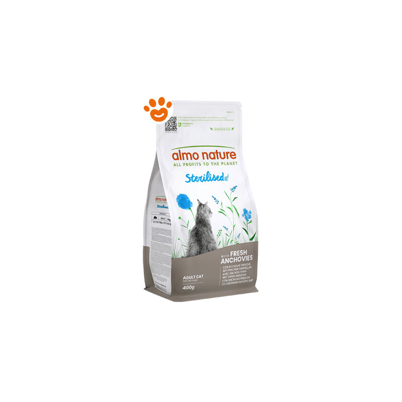 foto del prodotto almo nature cat functional sterilised con acciughe fresche cat functional sterilised con acciughe fresche sacco da 400 gr