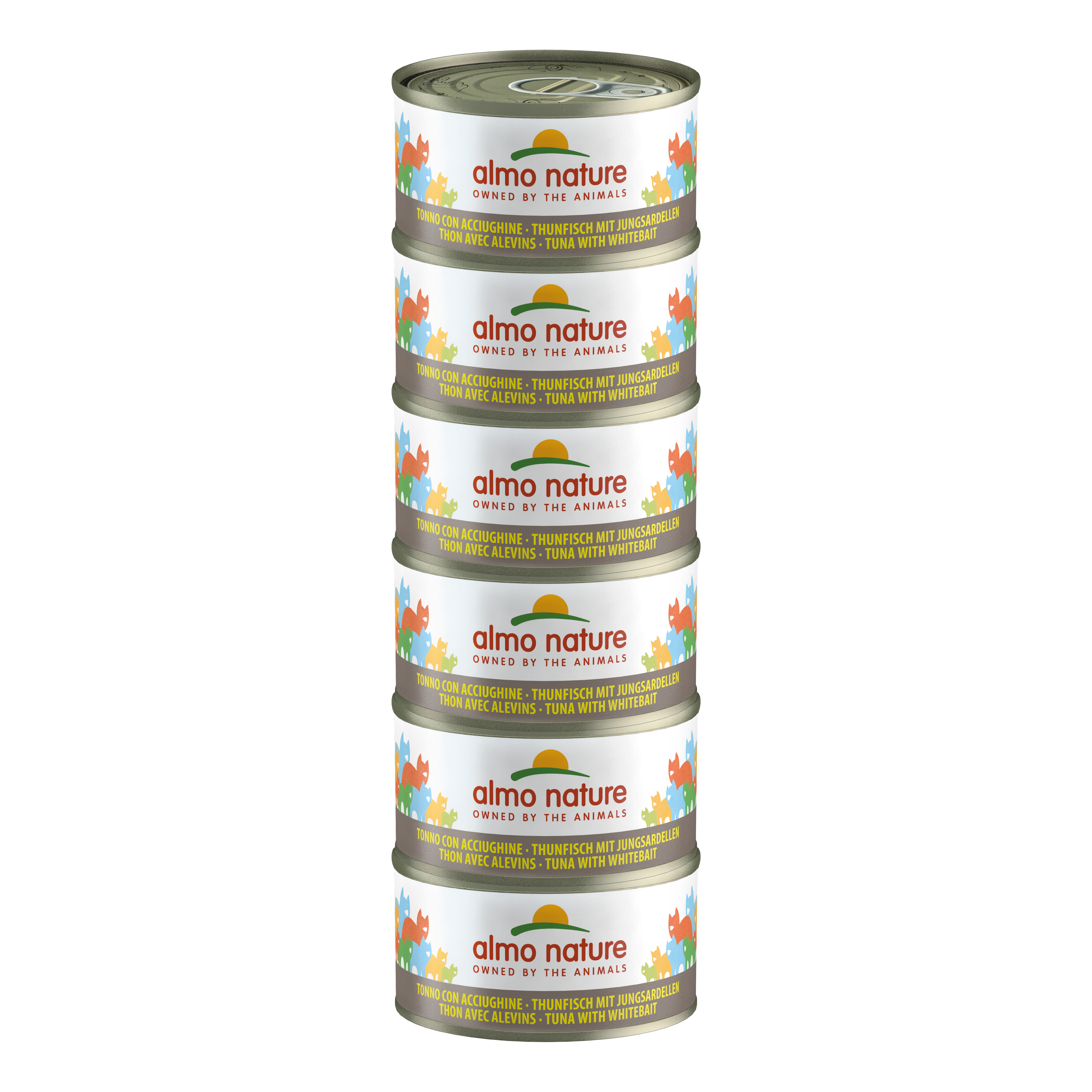 foto del prodotto almo nature cat hfc natural tonno con acciughine 5084h megapack cat hfc natural tonno con acciughine 5084h megapack lattina da 70 gr
