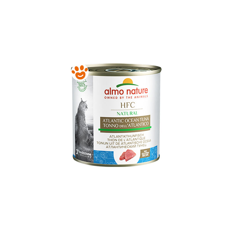 foto del prodotto almo nature cat hfc nature tonno dell atlantico cat hfc nature tonno dell atlantico lattina da 280 gr