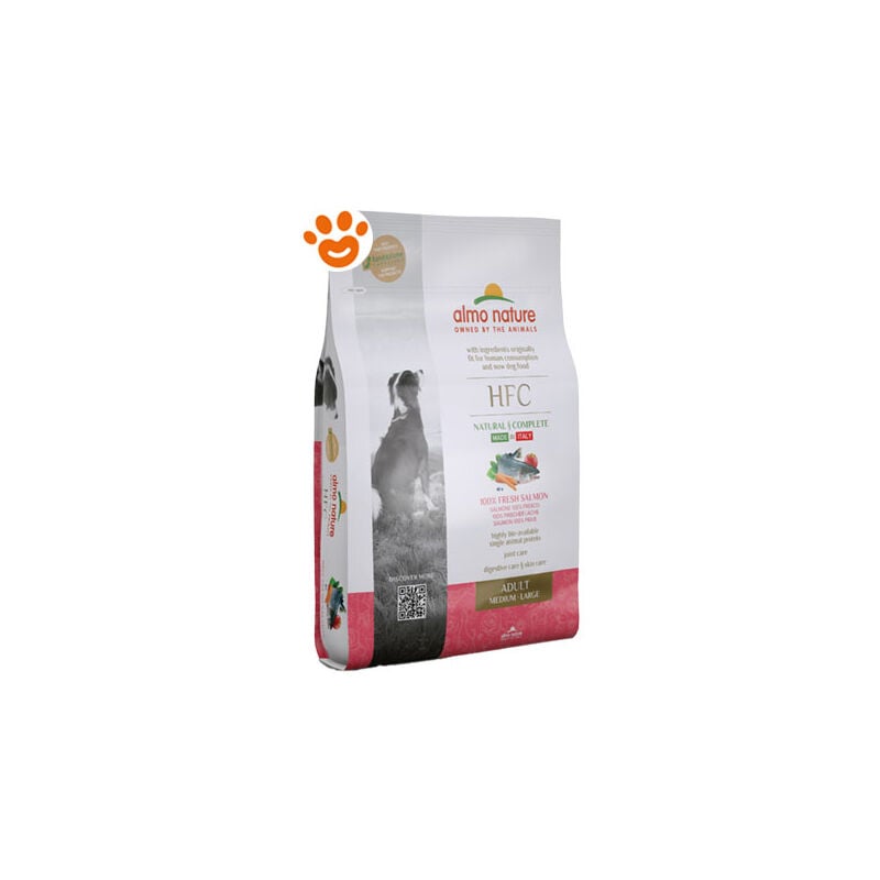foto del prodotto almo nature - dog hfc adult medium large salmone dog hfc adult medium large salmone - sacco da 8 kg