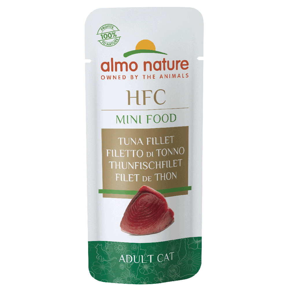 foto del prodotto almo nature hfc mini food snack 5 x 3 g filetto di tonno
