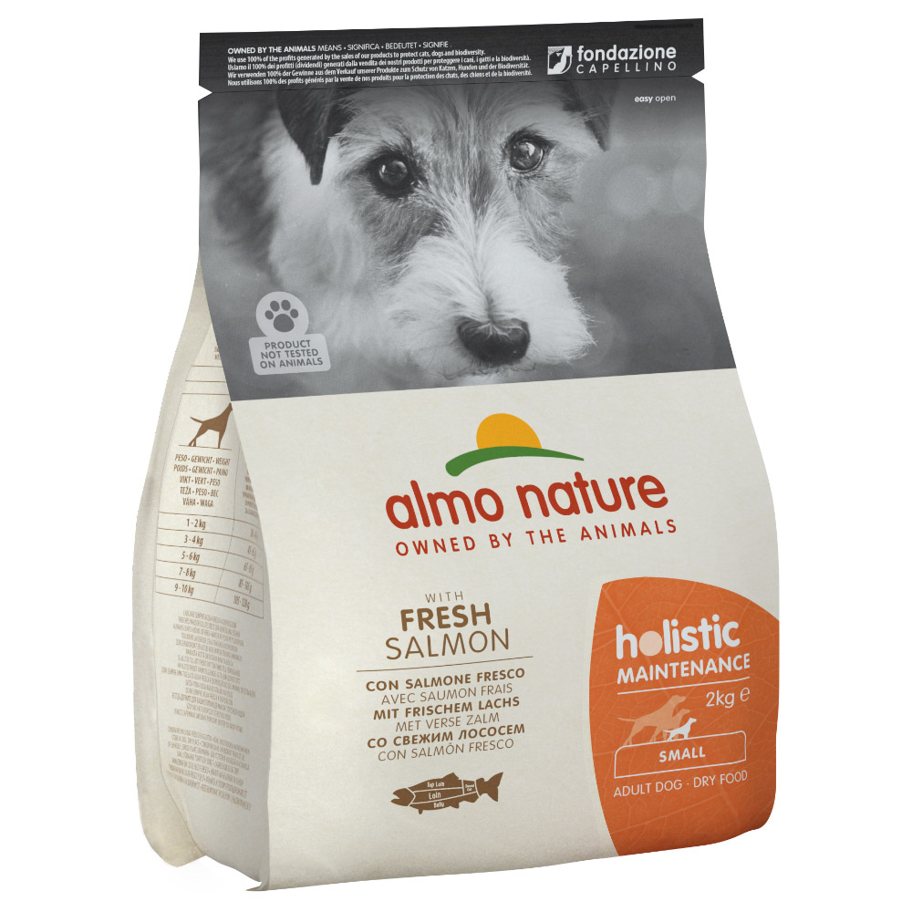 foto del prodotto almo nature holistic extra small small adult con salmone fresco 2 kg