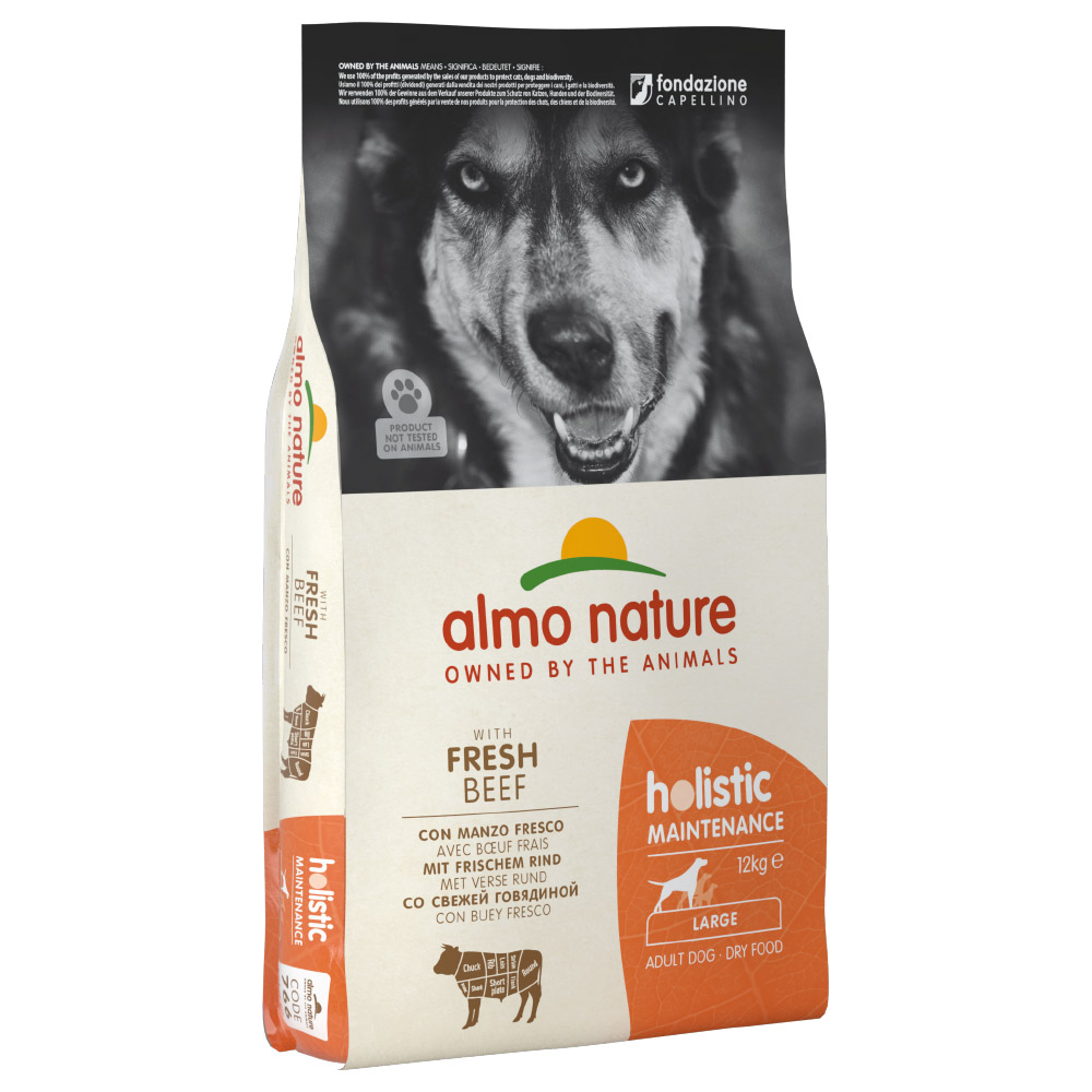 foto del prodotto almo nature holistic large adult con manzo fresco 12 kg