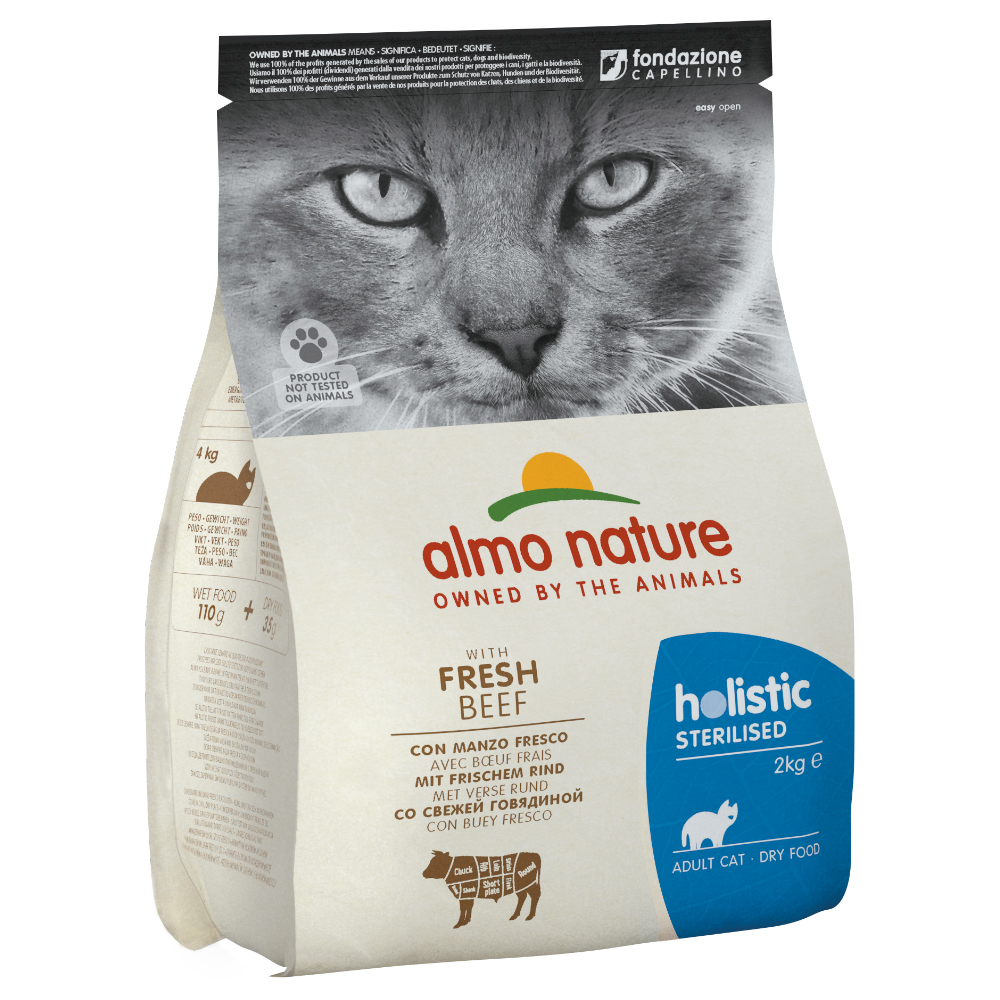 foto del prodotto almo nature holistic sterilised con manzo fresco 2 kg