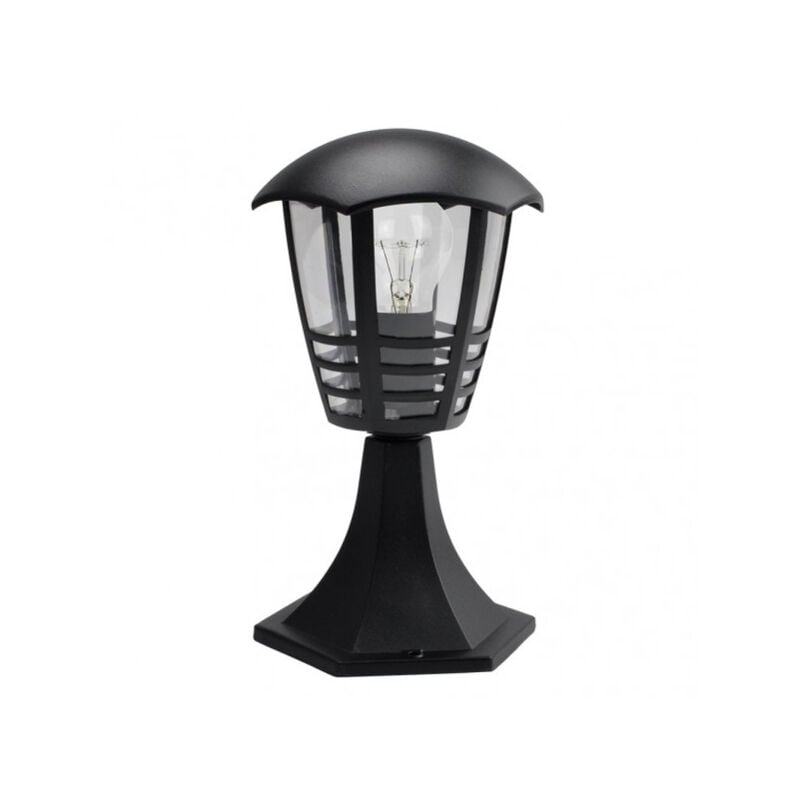 foto del prodotto alnilan lampada da parete per esterni in alluminio 1xe27 nero 30x16x16x16 cm ip44