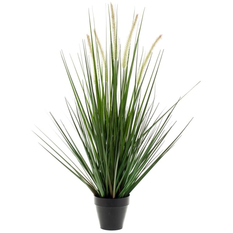 foto del prodotto alopecuro pianta artificiale in vaso 70 cm emerald