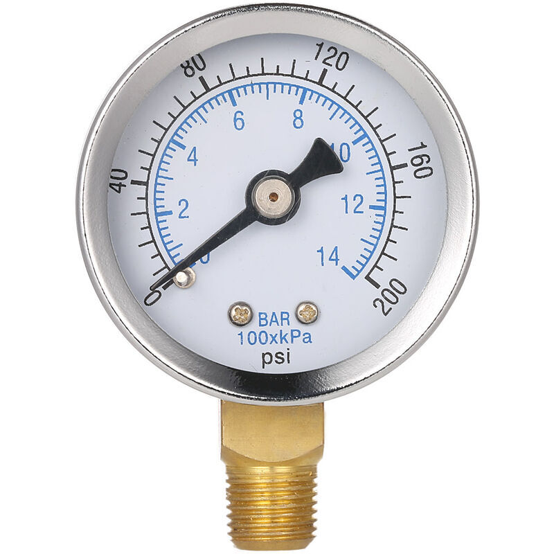 foto del prodotto alovez 0200psi 014bar 40mm 1 8 manometro manometro idraulico a doppia scala ts 40 14bar