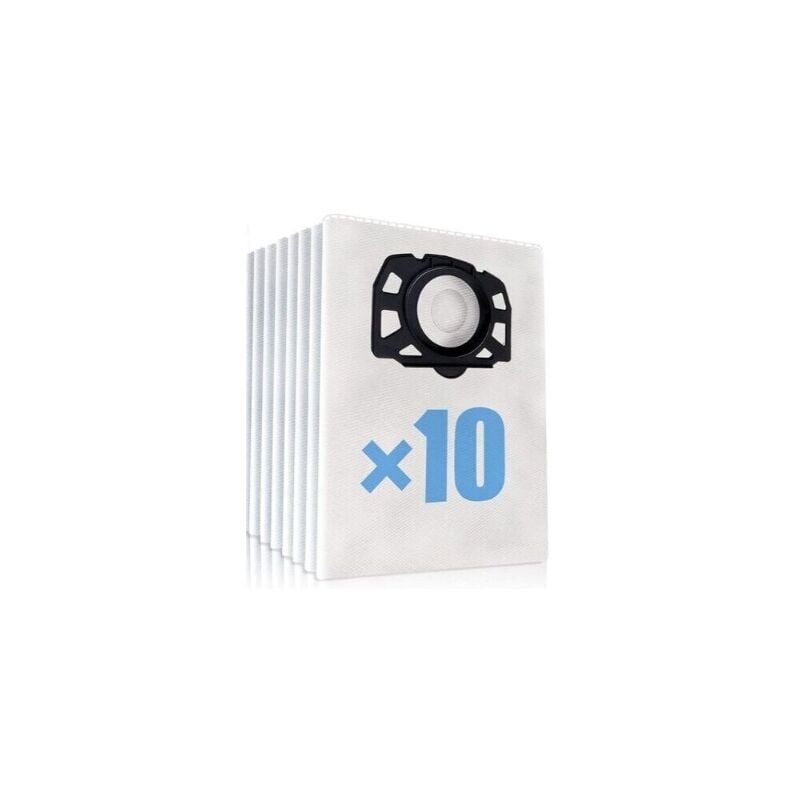 foto del prodotto alovez 10 sacchetti per aspirapolvere per karcher wd4 wd5 wd6, adatti per aspirapolvere karcher mv4, mv5, mv6 per liquidi e solidi 2.863 006.0