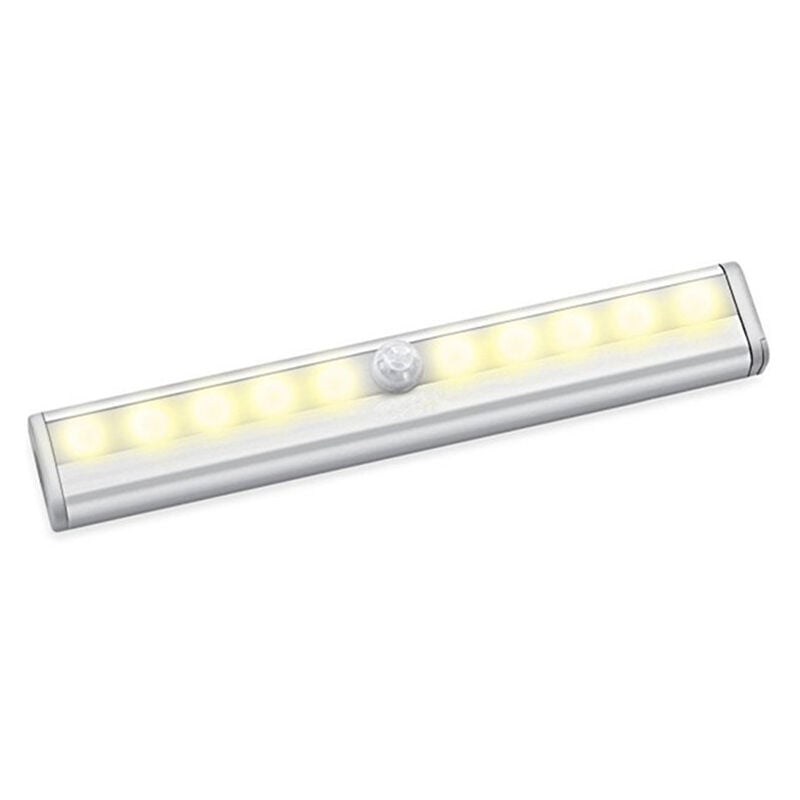foto del prodotto alovez 10led sensore di movimento luce armadio letto lampada sottopensile camera da letto notte led armadio scala cucina illuminazione domestica