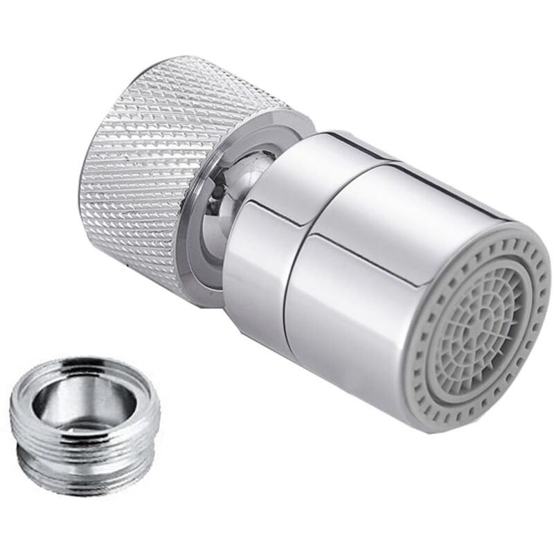 foto del prodotto alovez 2 confezioni aeratore per rubinetto in ottone girevole a 360 , filtro per rubinetto da cucina regolabile a 2 modalit con adattatore per