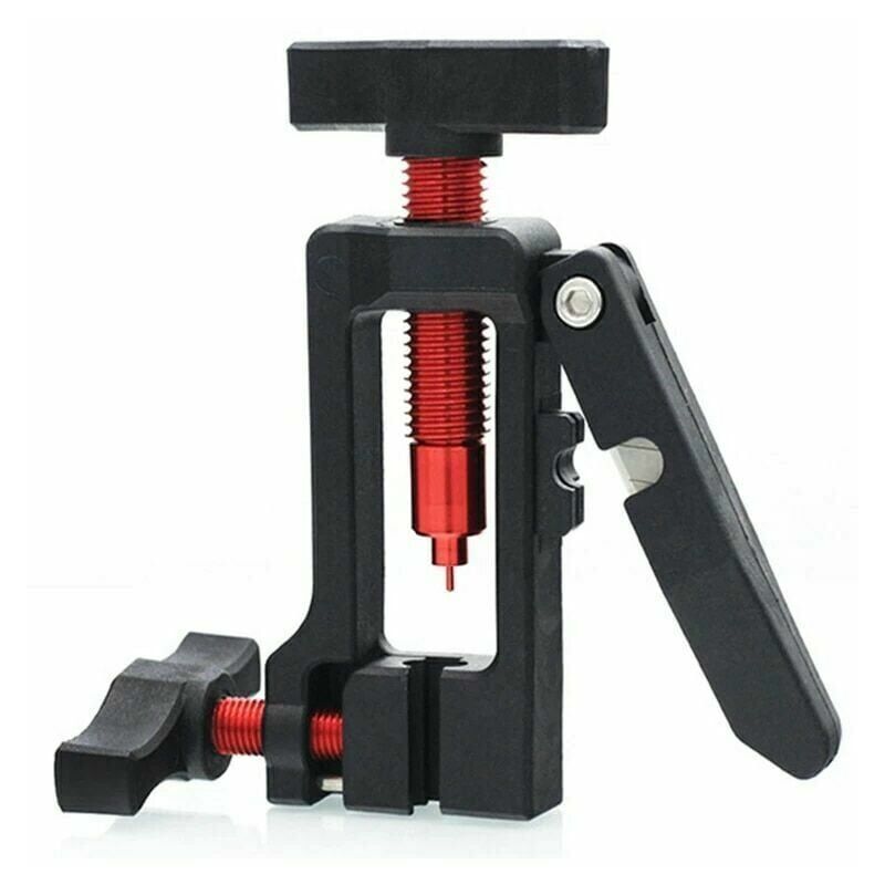 foto del prodotto alovez 2 in 1 strumento per aghi per freni a disco idraulici per bicicletta, tagliatubi, pinze per cavi, inserto per connettore oliva, pressa per