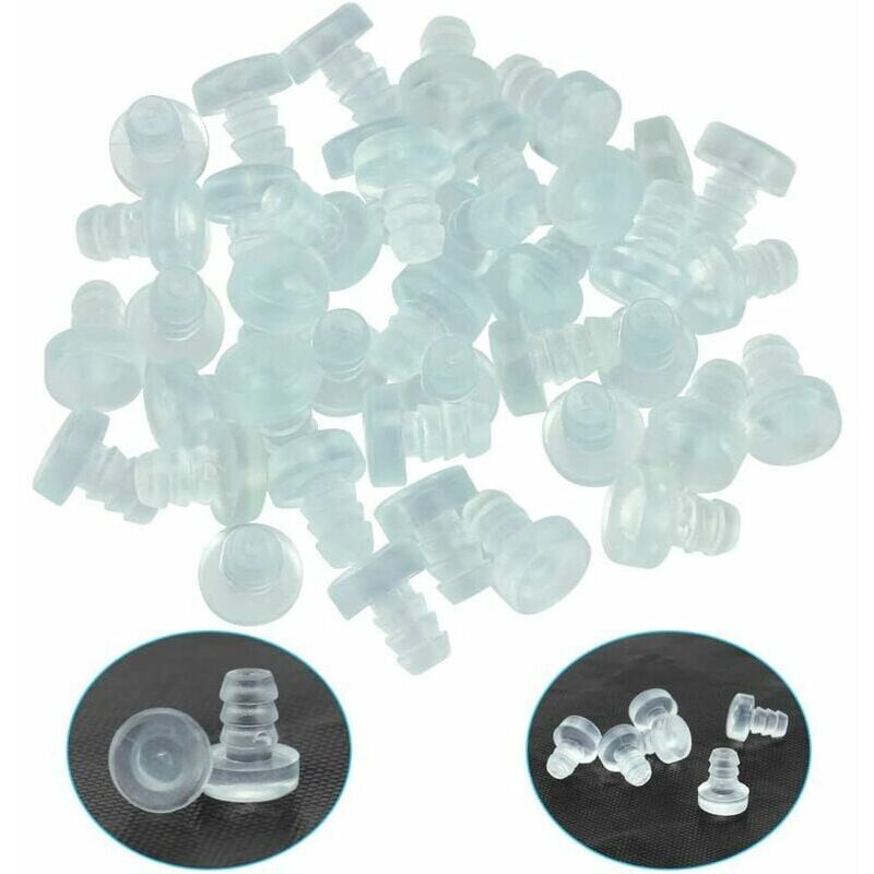 foto del prodotto alovez 40 tamponi per porte in silicone paracolpi per tavoli in vetro riduzione del rumore per porte di mobili e armadi