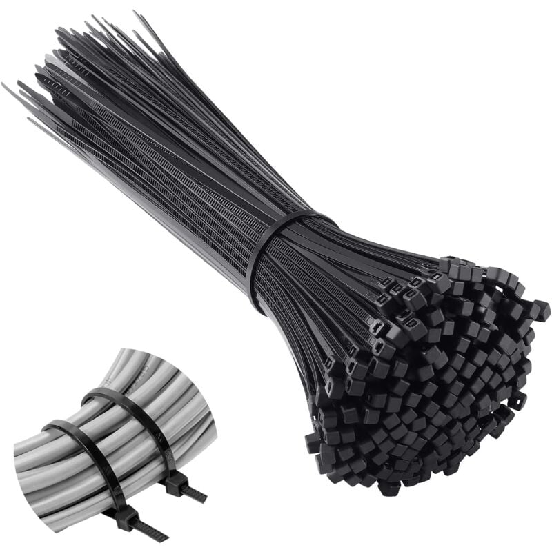 foto del prodotto alovez 500 pezzi fascette stringicavo 200 mm x 2,5 mm, fascette stringicavo professionali, fascette stringicavo in nylon, fascette stringicavo 200