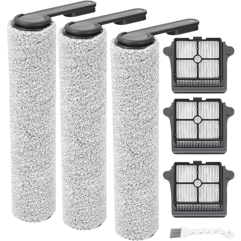 foto del prodotto alovez 7 pezzi kit di filtri e pezzi di ricambio, spazzole a rullo, parti compatibili, accessori per aspirapolvere tineco floor one s6 s7 pro,