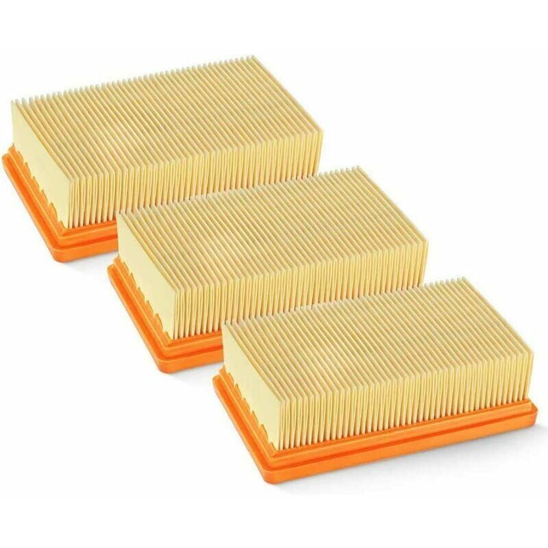 immagine 0 del prodotto alovez accessorio per aspirapolvere 3 pezzi di ricambio filtro pieghettato piatto, filtro piatto, filtro aspirapolvere, mv4 mv5 mv6 wd4 wd5 wd6,