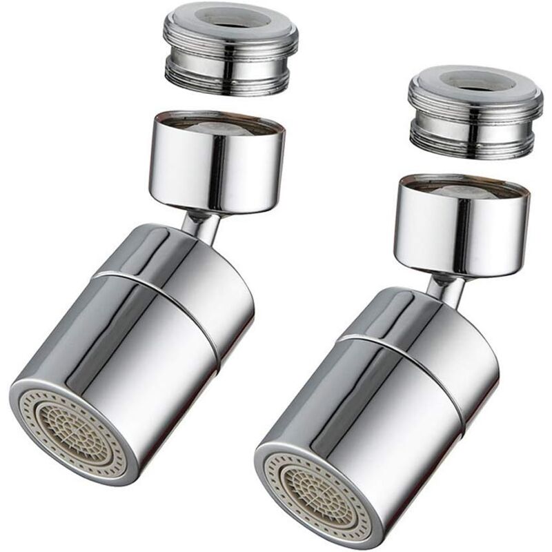 foto del prodotto alovez aeratore per rubinetto da 2 pezzi, aeratore per rubinetto, aeratore per rubinetto con risparmio idrico, aeratore per rubinetto girevole a