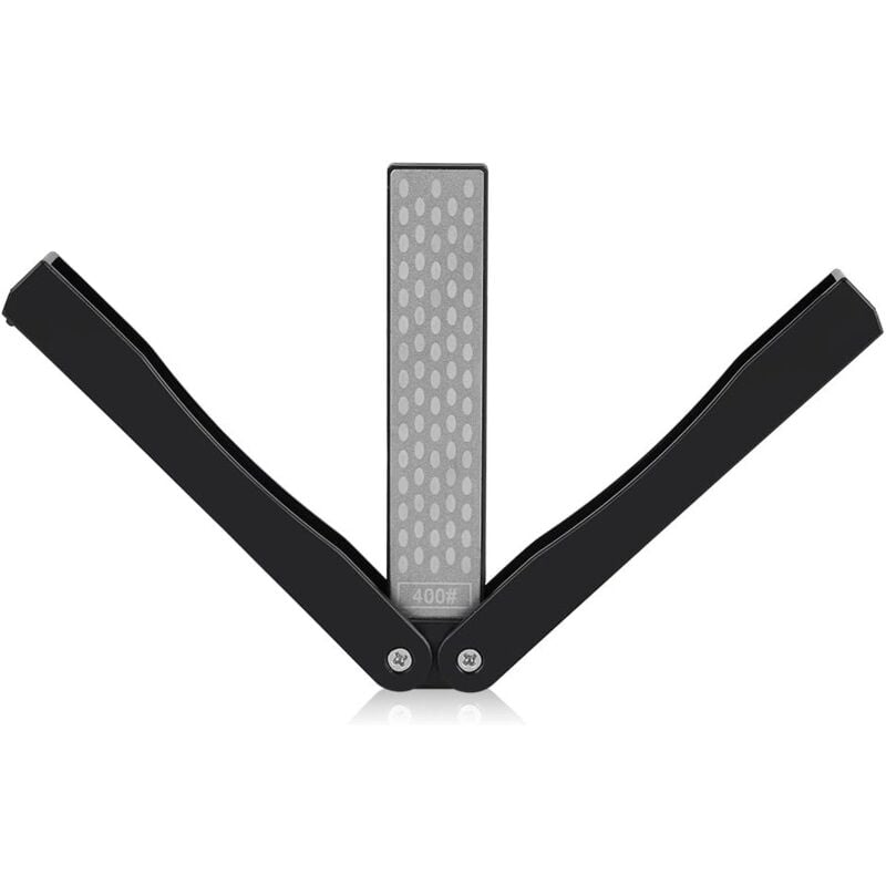 foto del prodotto alovez affilacoltelli, affilatore pieghevole a doppia faccia, pietra per affilare, forbici, pietre per affilare