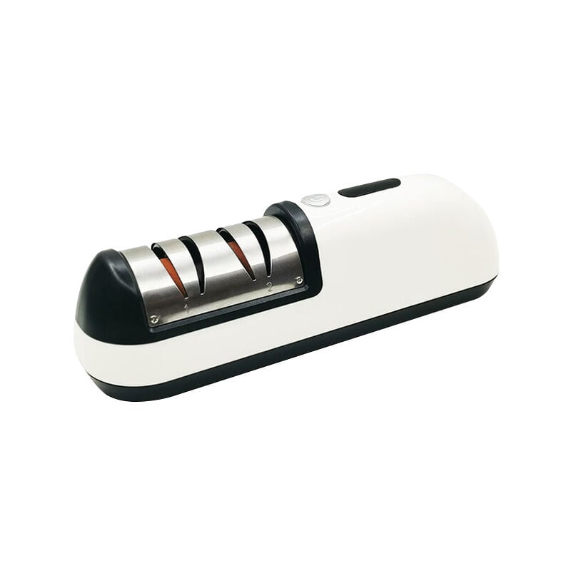 foto del prodotto alovez affilacoltelli da cucina 2 in 1, affilacoltelli elettrico, affilacoltelli a due stadi, utensili da cucina per la riparazione
