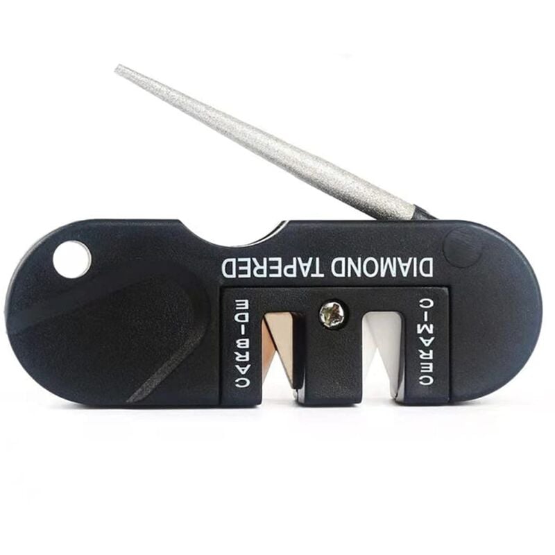 foto del prodotto alovez affilacoltelli, mini affilacoltelli portatile tig al tungsteno, utensile diamantato pieghevole