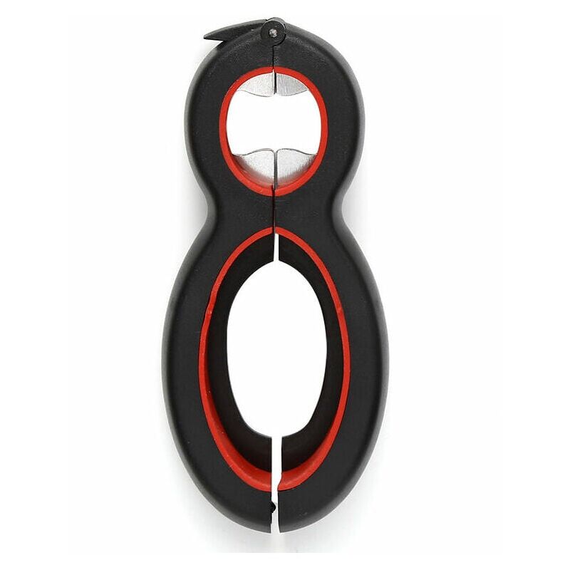 foto del prodotto alovez apribottiglie 6 in 1, apribottiglie multiuso in acciaio inossidabile, utensile da cucina, apriscatole, apriscatole