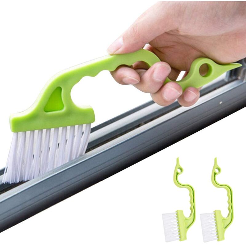 foto del prodotto alovez attrezzi per la pulizia delle fessure delle scanalature portatili spazzole per la pulizia della cucina per binari di porte e finestre
