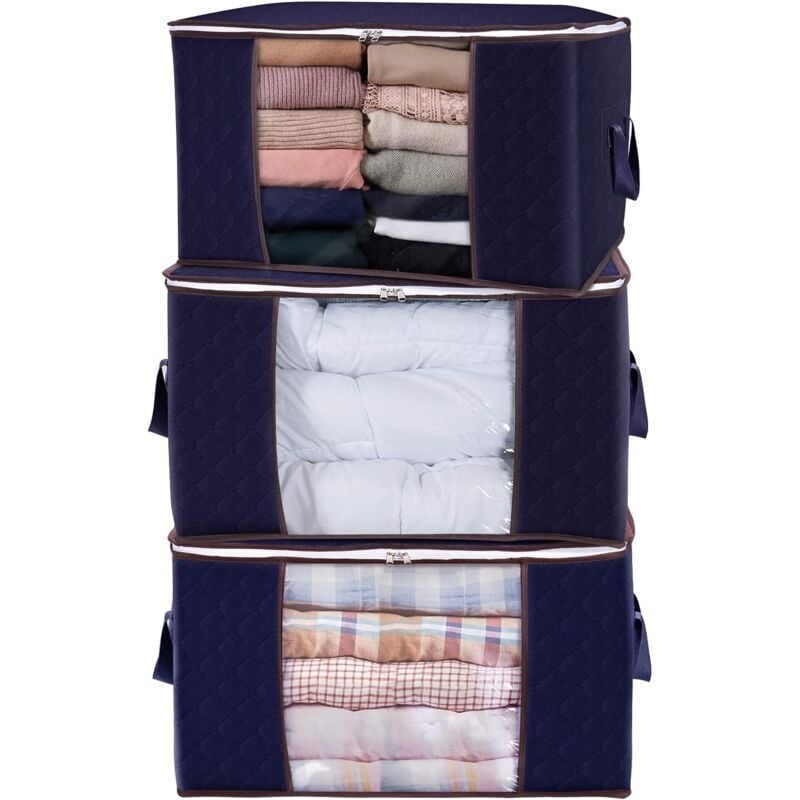 foto del prodotto alovez borsa portaoggetti spessa in tessuto non tessuto per trapunte, coperte, cuscini, giocattoli, giacche