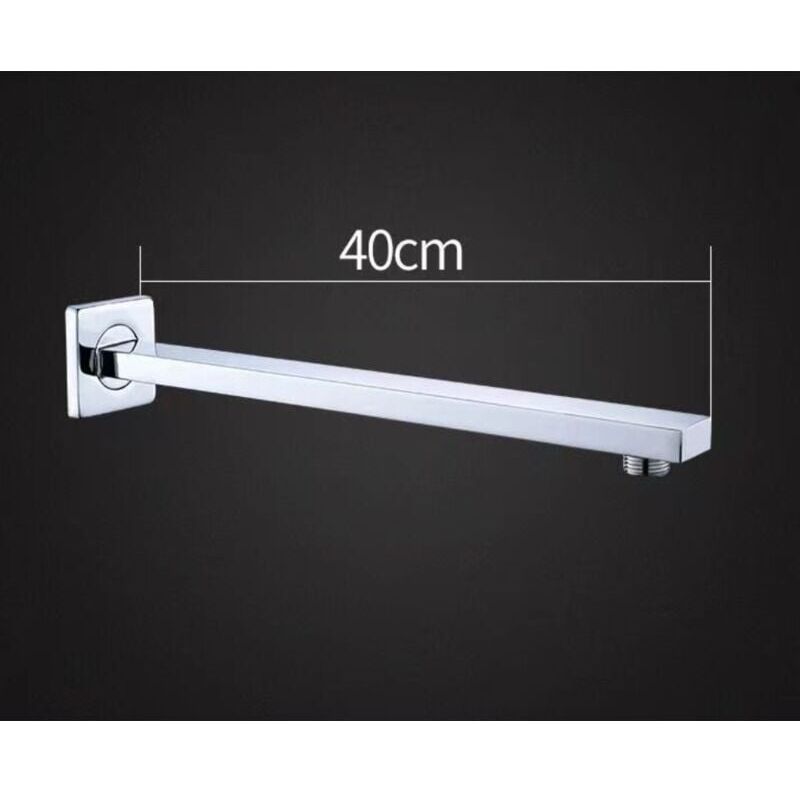 foto del prodotto alovez braccio doccia a parete, braccio di prolunga, tubo di spruzzo in acciaio inox, 40 cm, cromato