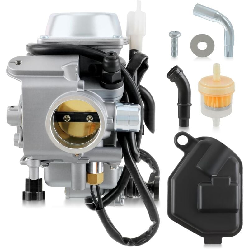 foto del prodotto alovez carburatore carbhub per honda foreman 450 trx 450 trx450es trx450fe trx450fm trx450s 1998 2004 carburatore di ricambio con coperchio della