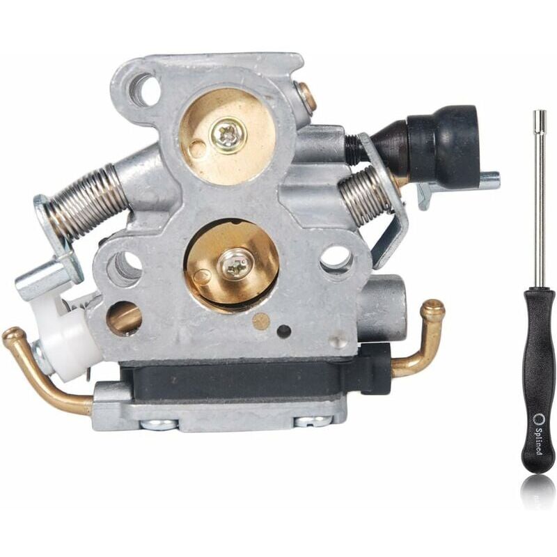 foto del prodotto alovez carkio carburatore compatibile con husqvarna 135 140 140e 435 435e 440 440e jonsared mcculloch cs410 cs2240 s 506450501 e strumento di