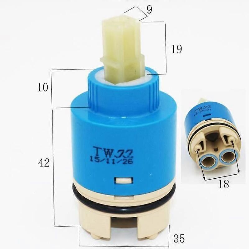 foto del prodotto alovez cartuccia in ceramica da 35 mm per miscelatori, rubinetti da cucina, rubinetti da bagno