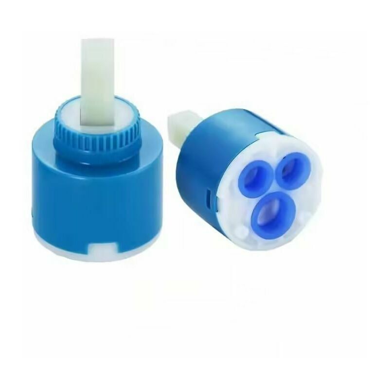 foto del prodotto alovez cartuccia miscelatore in ceramica, cartuccia rubinetto, cartuccia in ceramica per miscelatore bagno o cucina blu, 2 pezzi, 40 mm lo ron
