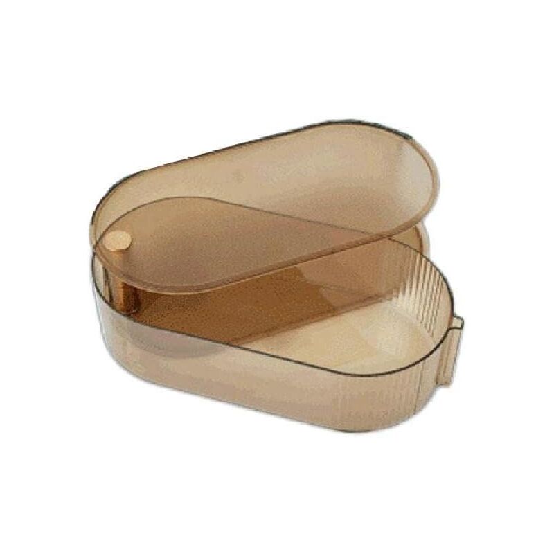 foto del prodotto alovez cassetto impilabile per scrivania, cassetto girevole, vassoio portatrucchi antipolvere e impermeabile per cucina e bagno