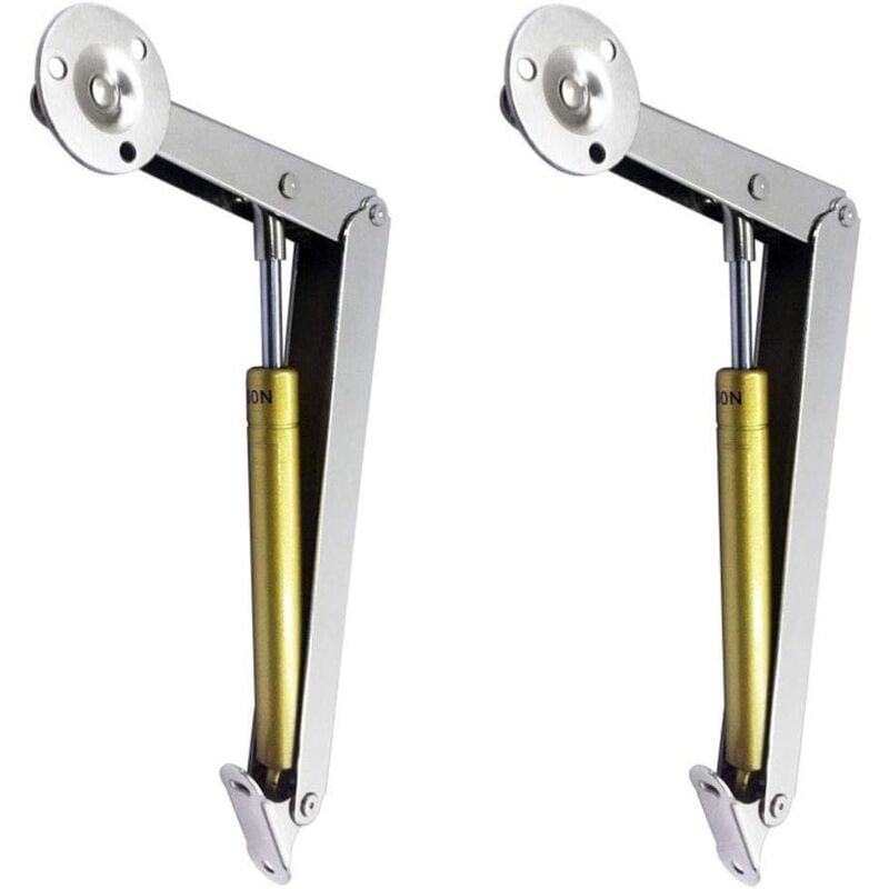 foto del prodotto alovez - cerniera per mobili, 2 pezzi di sollevatori pneumatici per coperchi (100 n), cerniera di supporto per coperchi con molla a gas per impieghi