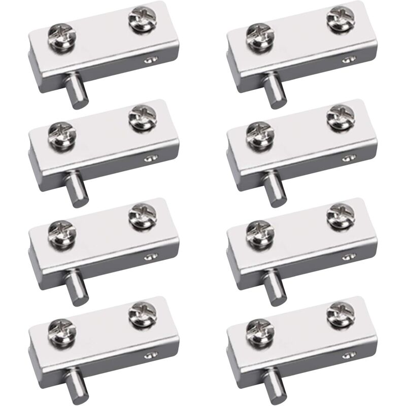 foto del prodotto alovez cerniera per mobili, 8 pezzi cerniere pivotanti per porte in vetro senza telaio con perno in ferro regolabile per porte in vetro da 3 6 mm
