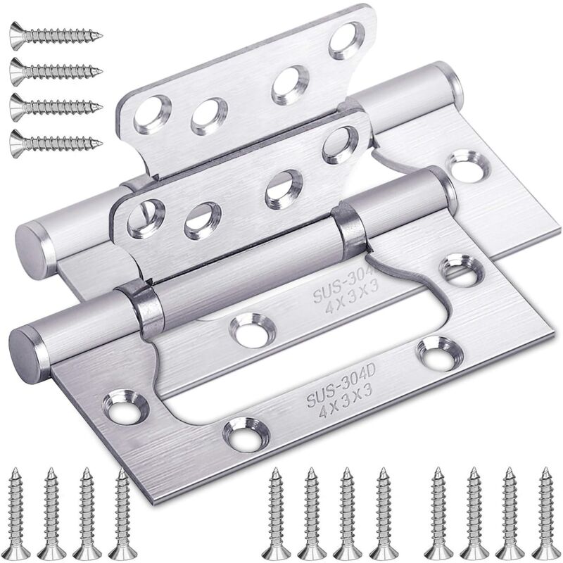 foto del prodotto alovez cerniera per mobili, cerniere con cuscinetti a sfera in acciaio inossidabile 304 per porte di casa e camera da letto 100 mm x 38 mm x 2 mm