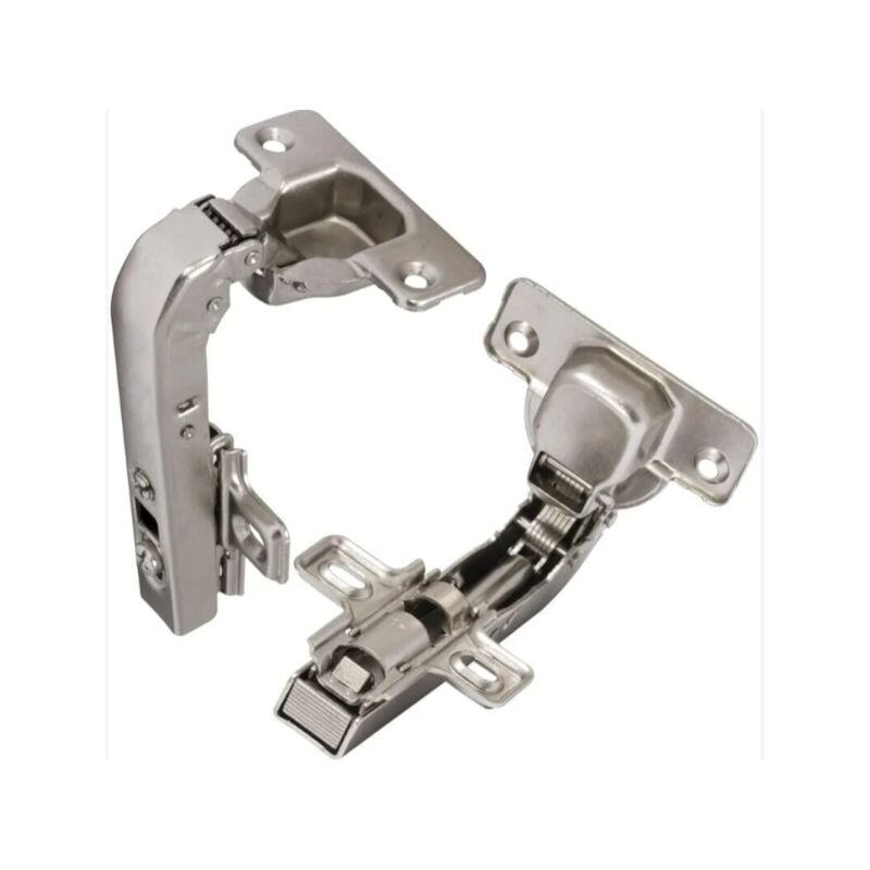 foto del prodotto alovez cerniere a clip invisibili a 90 per ante di mobili angolari ad un anta con ammortizzatori e clip, apertura di montaggio 35 mm