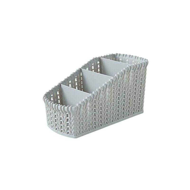 foto del prodotto alovez cesto portaoggetti, quattro scatole portaoggetti a griglia, 1 scatola portaoggetti da scrivania in plastica, scatola di finitura da