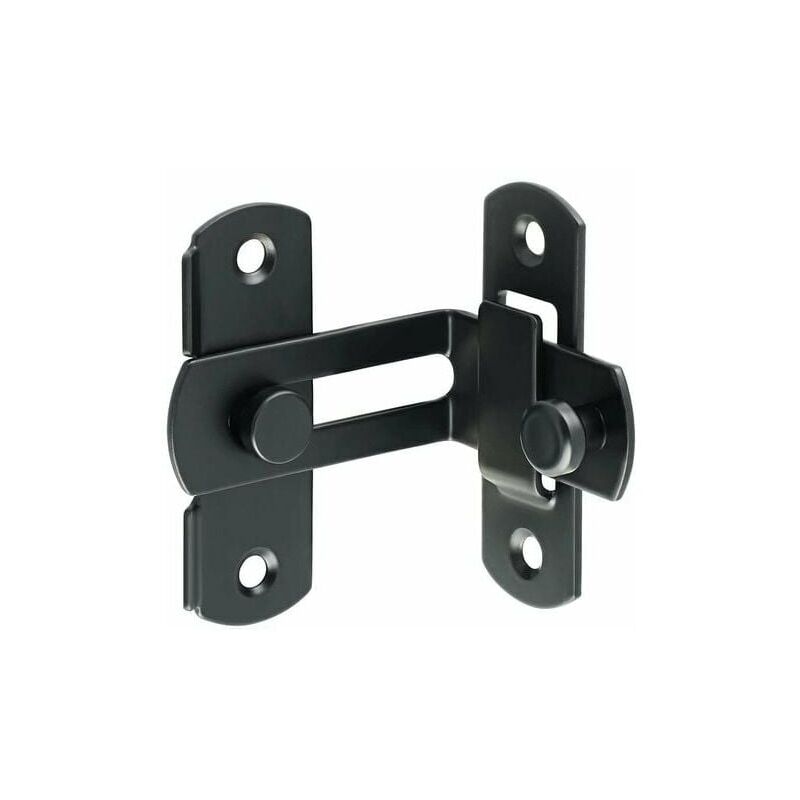 foto del prodotto alovez chiusura a scatto in acciaio inox, fibbia antifurto, serratura a scatto grande 90 gradi, nero