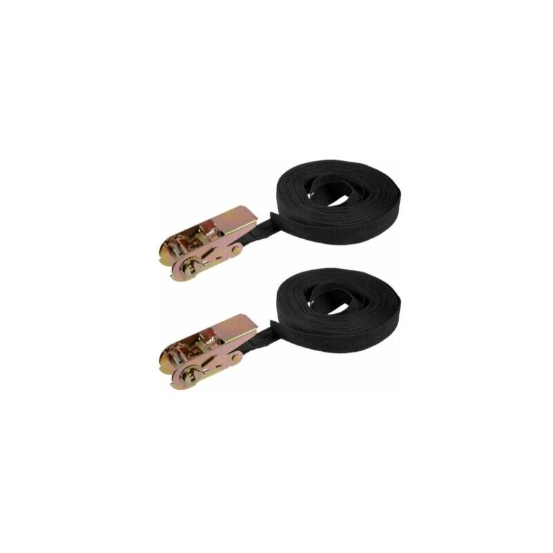 foto del prodotto alovez cinghie di fissaggio a cricchetto, cinghie per carichi, 10 m x 25 mm, carico di lavoro 250 kg, 2 pezzi