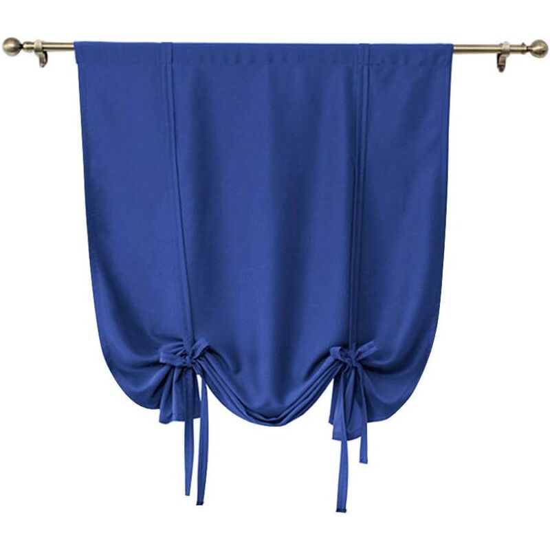 foto del prodotto alovez confezione da 1 tenda oscurante corta da annodare, tenda romana semplice per piccole finestre