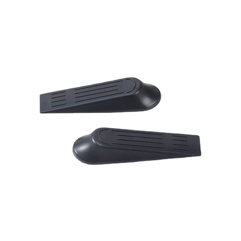 foto del prodotto alovez confezione da 10 cunei per porte da pavimento, fermaporte antiscivolo, fermaporte in plastica nero 